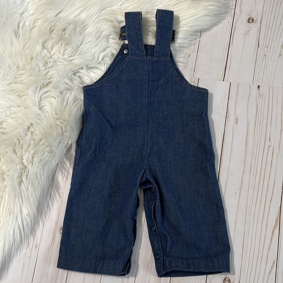 Vintage Buster Brown Overalls size 6-9 mo.  Made in USA - Picture 4 of 7